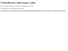 Tablet Screenshot of netgiraffen.dk